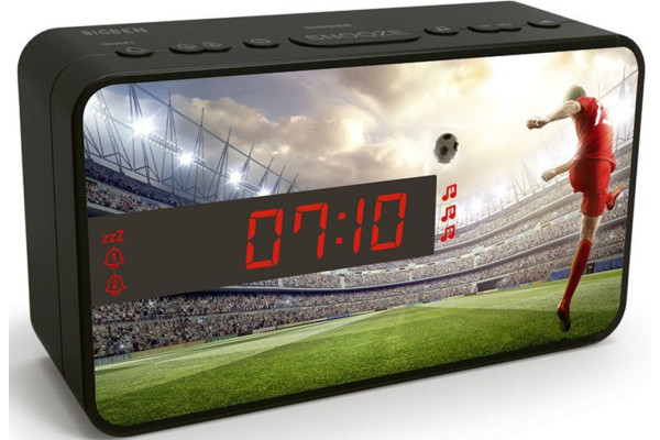Bigben - Kids Wecker R16 - Soccer [incl. 3 front panels]