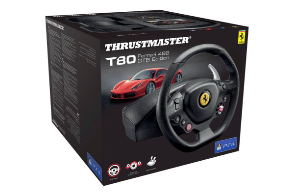 Thrustmaster - T80 Ferrari 488 GTB Edition Wheel [PS4/PC]