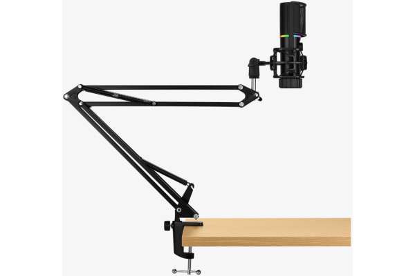 Streamplify MIC RGB Mikrofon + Mikrofonarm - black
