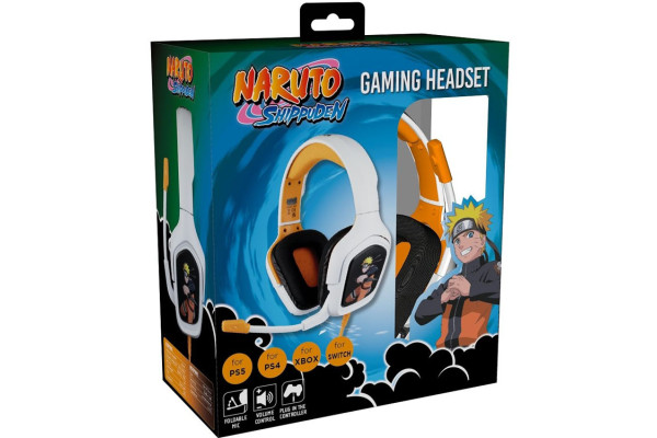 KONIX - Naruto Gaming Headset - Naruto white/orange