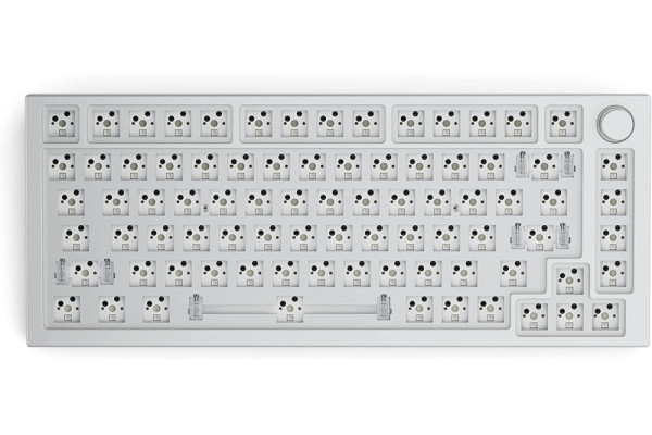 Glorious GMMK Pro TKL Gaming Keyboard Barebone - white ice [ANSI-Layout]