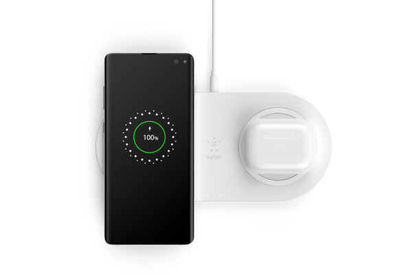 Belkin Boost Charge Dual Wireless Charging Pads [2x 10W] - white