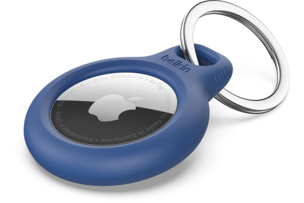 Belkin Secure Holder for Apple AirTag with Keyring - blue