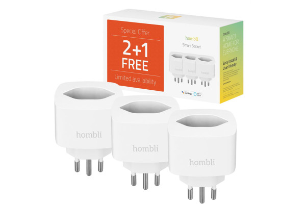 Hombli Smart Swiss Socket Promo Pack 2+1