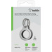 Belkin Secure Holder for Apple AirTag with Keyring 2-Pack - black and white