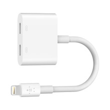 Belkin Lightning Audio + Charge RockStar (Lightning Adapter) - white