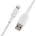 Belkin Boost Charge Braided Lightning to USB-A Cable 15cm - white
